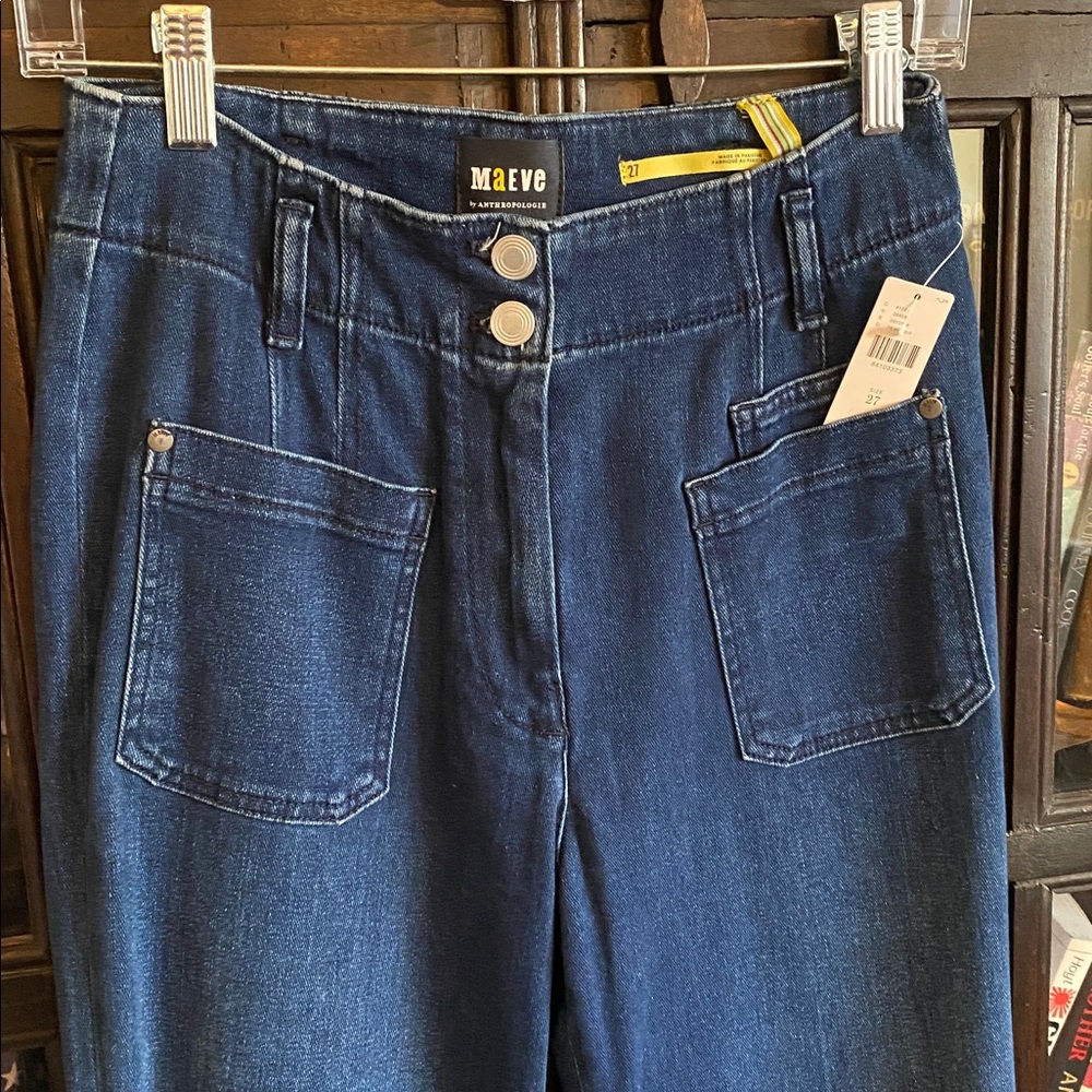 Anthropologie Maeve Junie High Rise Wide -Leg Jeans - Picture 5 of 8